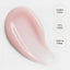 Aprés Soft Gel Builder Gel Swoon sheer pink self-leveling builder gel color swatch, HEMA-free, TPO-free, and TMPTA-free.