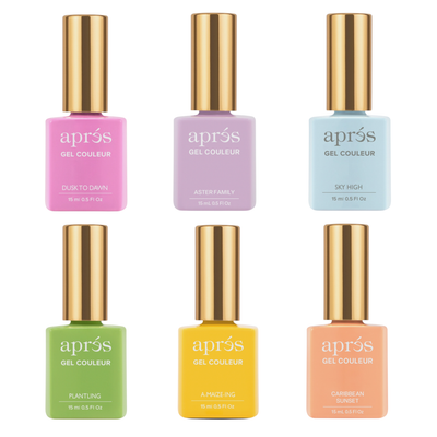 Apres Spring Gel Couleur 6pc Bundle - Egg-cellent Pastels