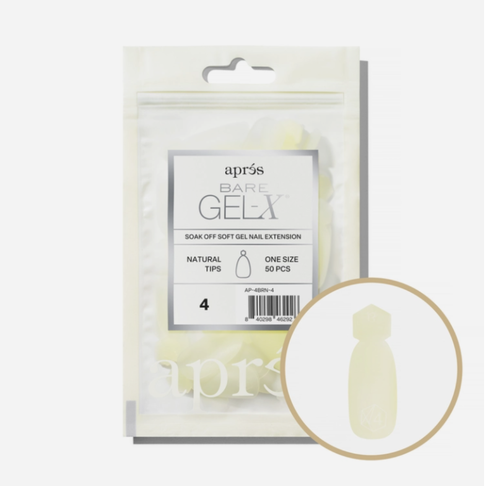 Apres Bare Natural Gel-X Tips 50pc #4