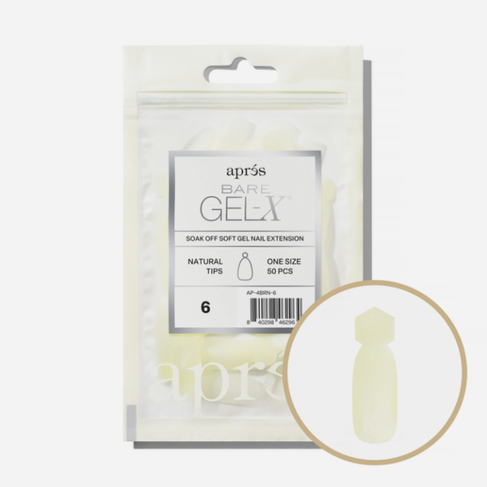 Apres Bare Natural Gel-X Tips 50pc #6