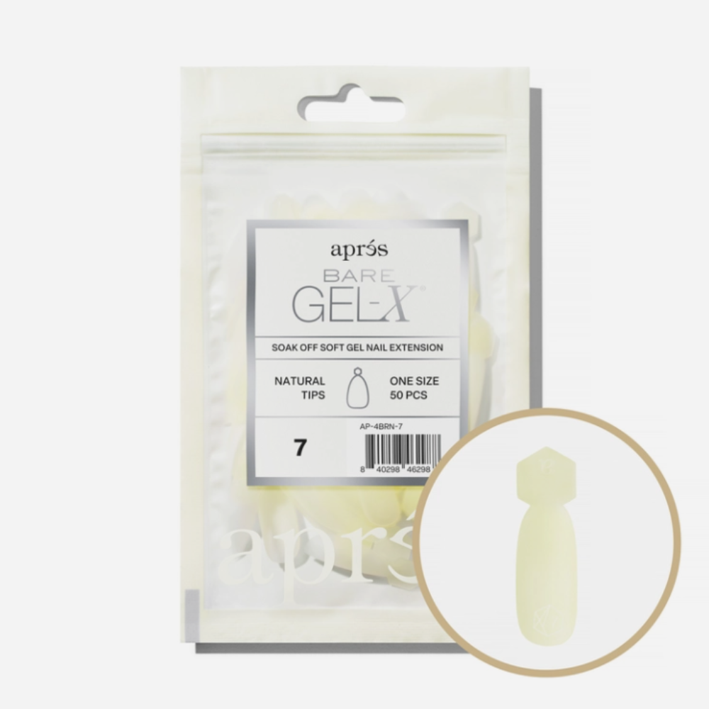Apres Bare Natural Gel-X Tips 50pc #7