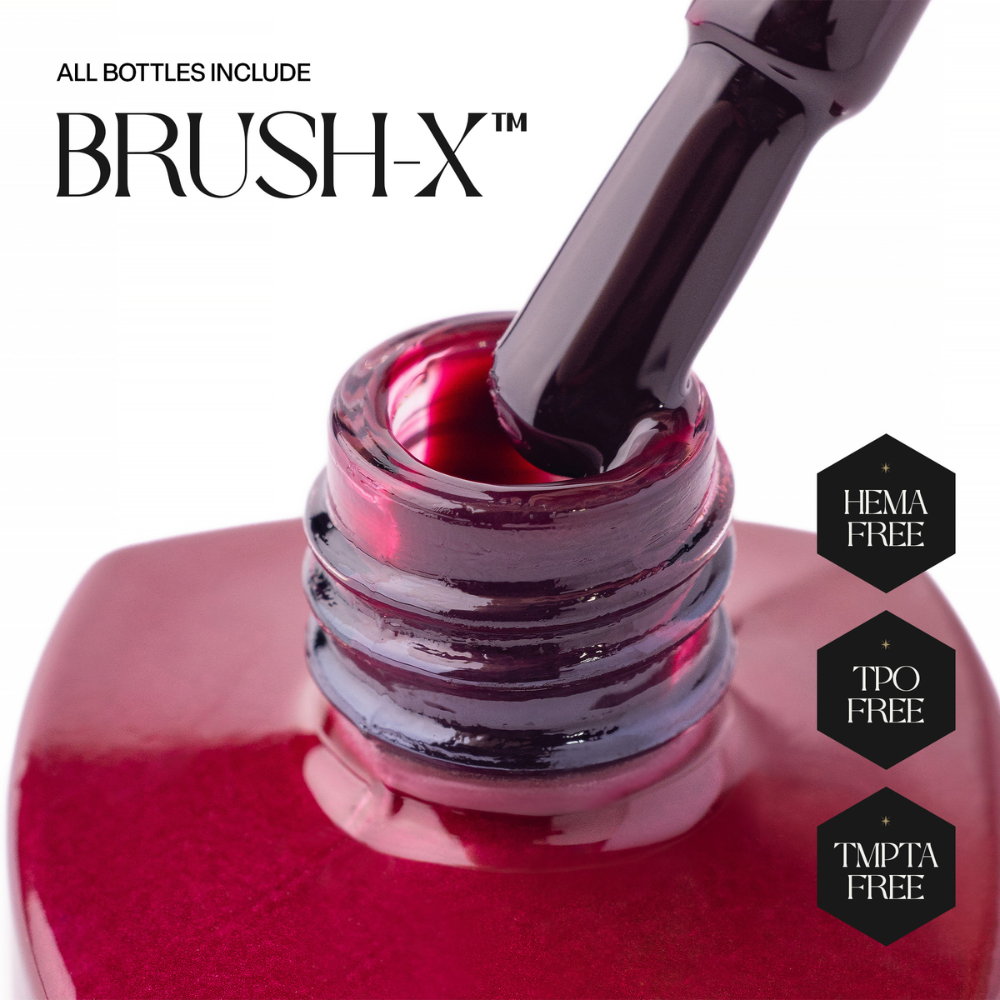 Apres Enigmatic Gel - J21 Midnight Sangria brush
