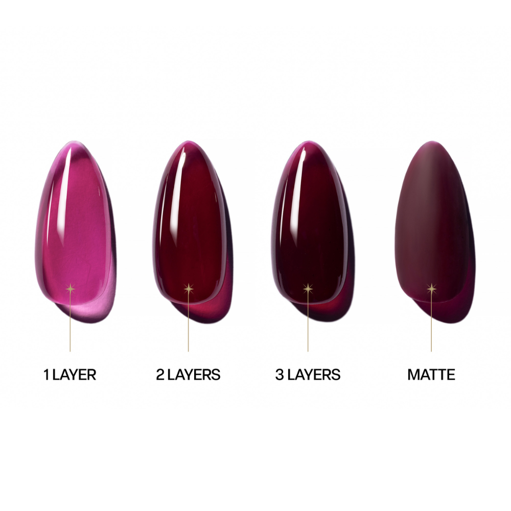 Apres Enigmatic Gel - J22 Blood on the Moon swatch 2