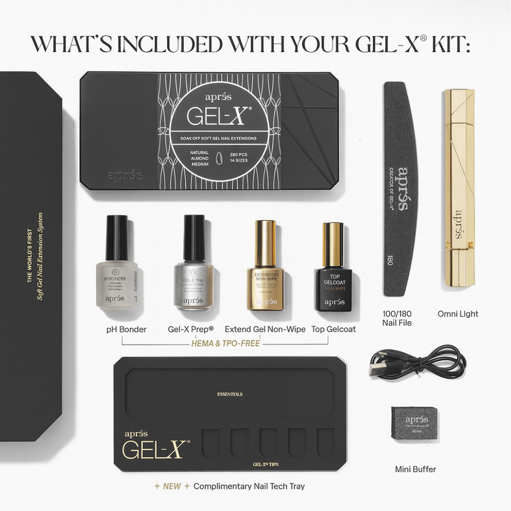 Apres Gel-X Black Signature Kit w/ essentials