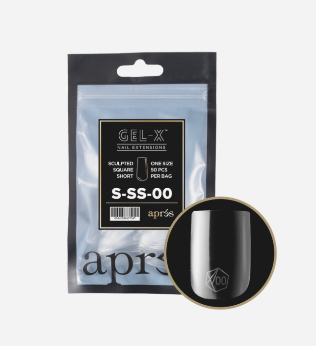 Apres Gel-X Refill Tips 2.0 (50pc) - Sculpted Short Square 00