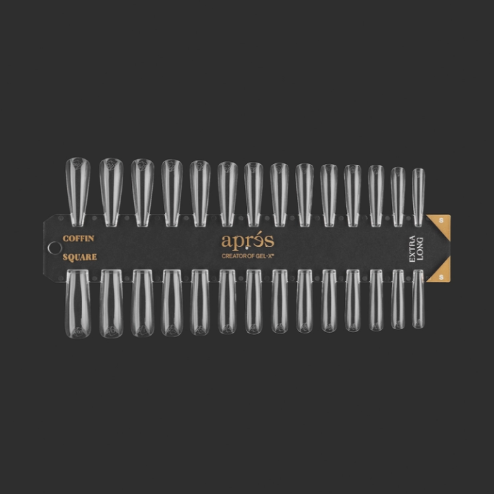 Apres Gel-X Tip Swatch: Sculpted Extra Long Coffin/Square ex 1