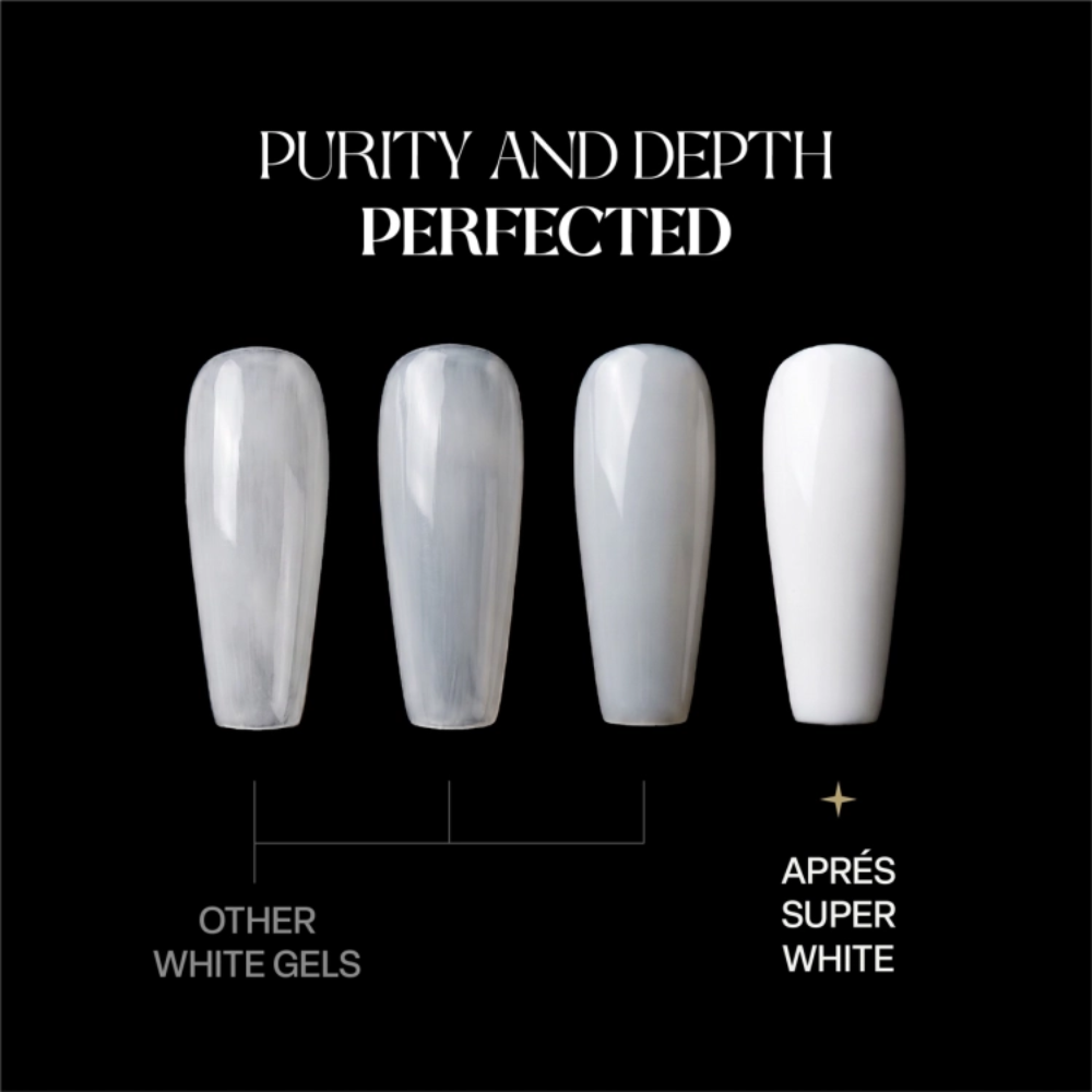 Apres Gel Couleur 15ml - Super White swatch 1