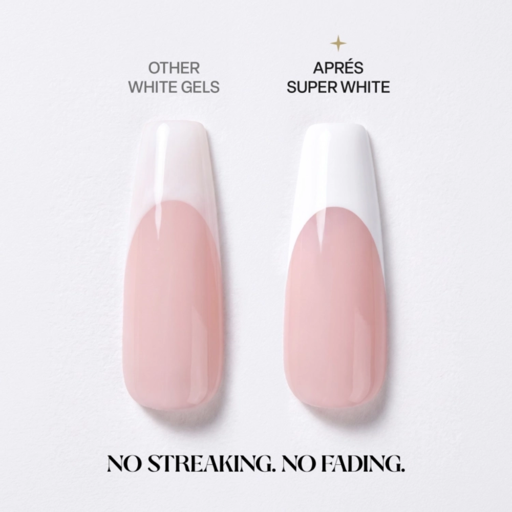 Apres Gel Couleur 15ml - Super White swatch 4