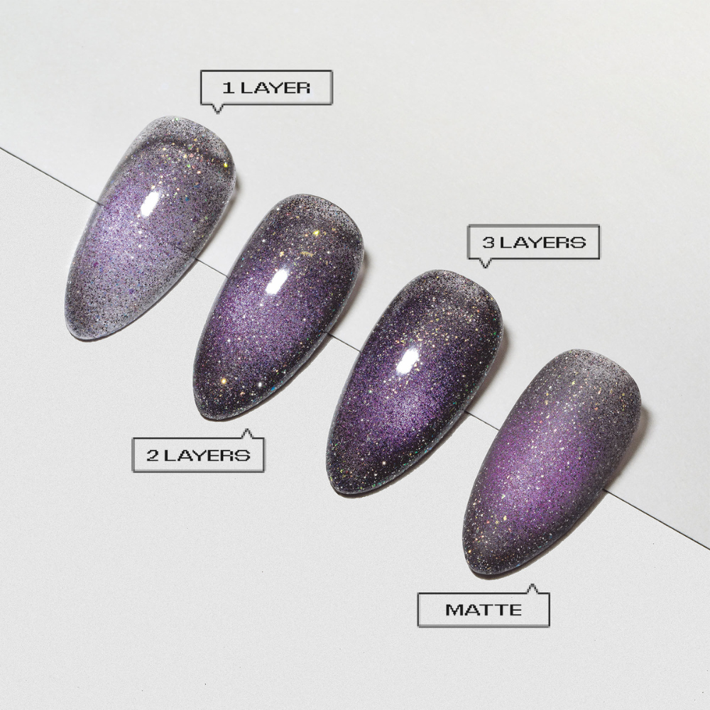 Apres Prismatic Gel - FG16 404 Feelings Not Found layers