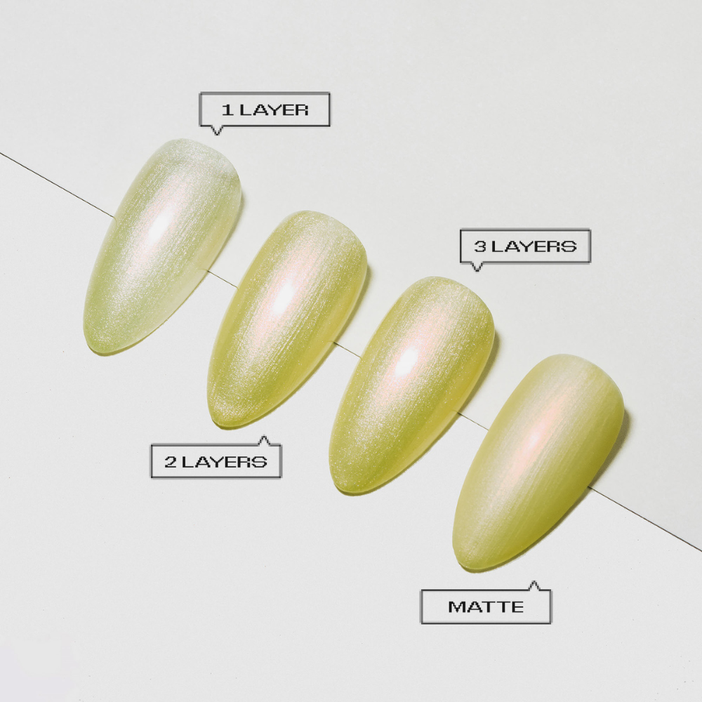 Apres Prismatic Gel - P13 Limenapped layers