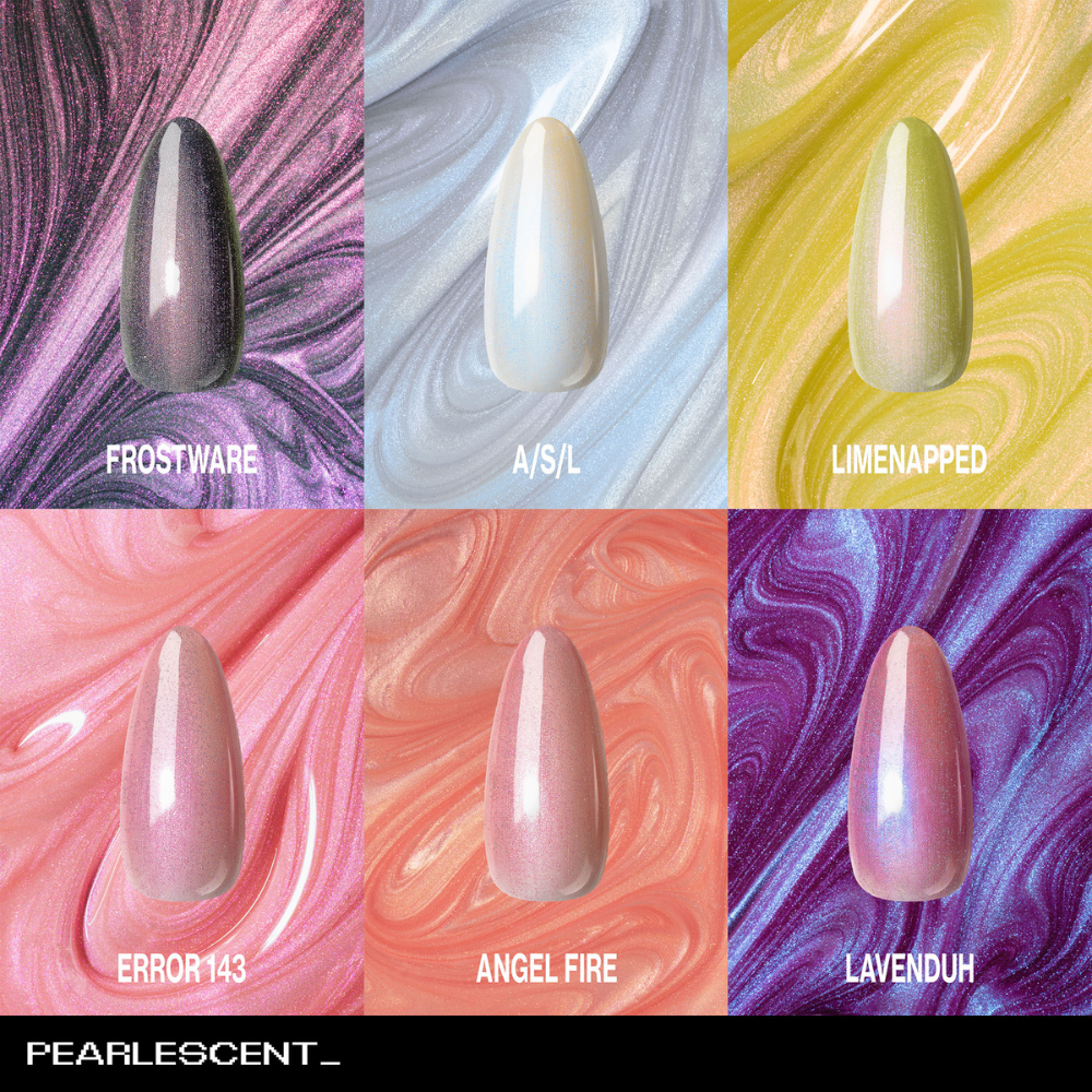 Apres Prismatic Gel Pearlescent Collection - 6 Colors swatch