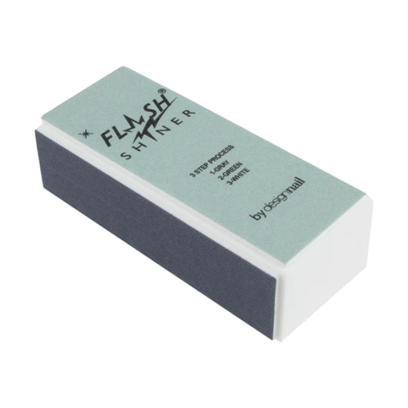 Shop Flash Shiner Buffing Block 3-Way 1pc - At Nail Company