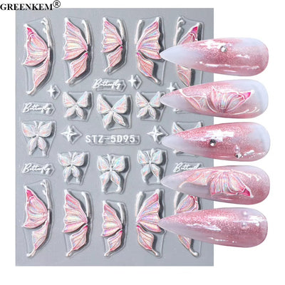 Butterfly Fairy (STZ-5D095) I Nail Art Stickers 