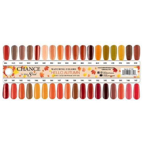 Swatch of Autumn Spice Gel & Lacquer Duo Collection 36pc by Chance
