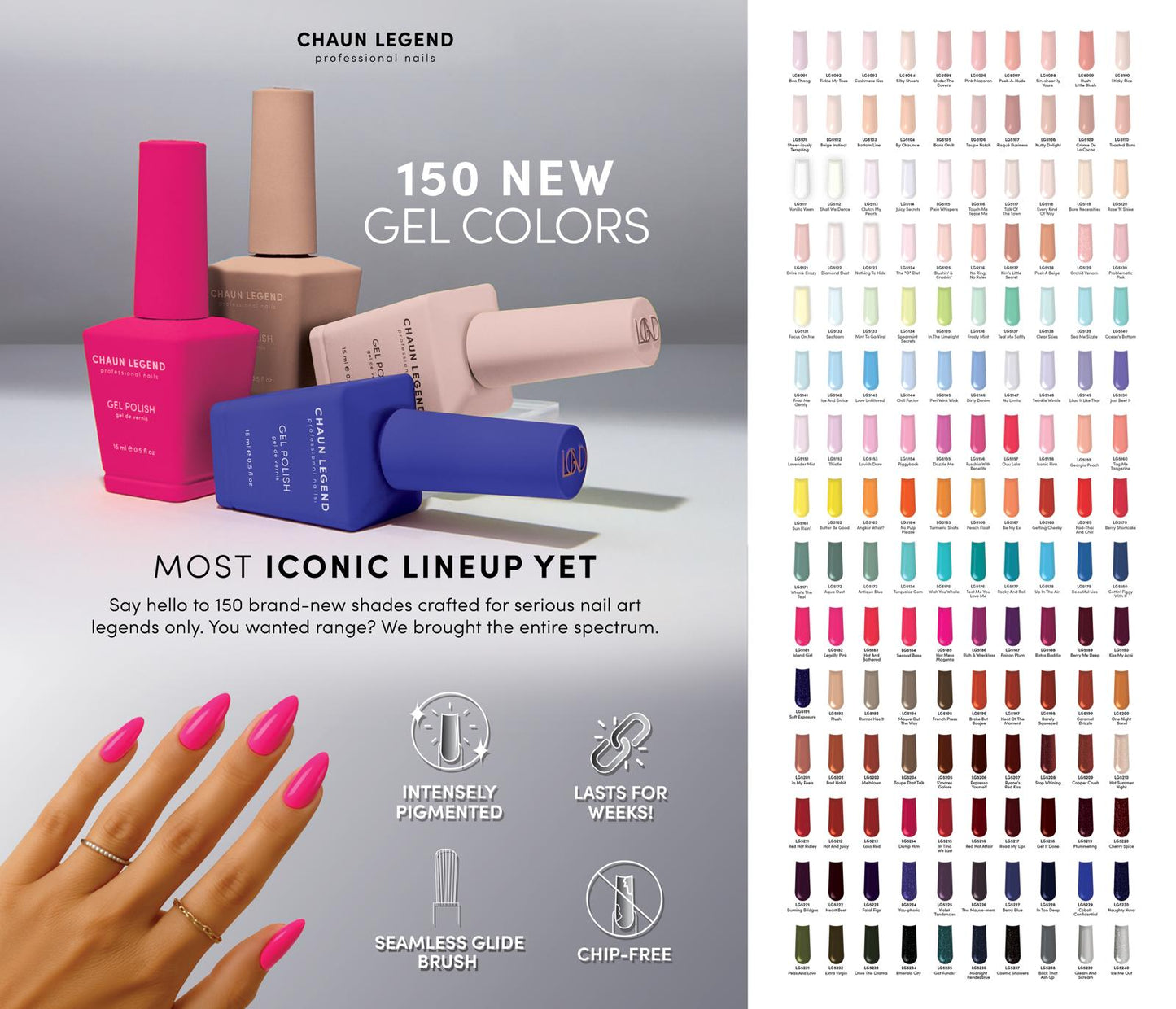 New Chaun Legend Gel Collection