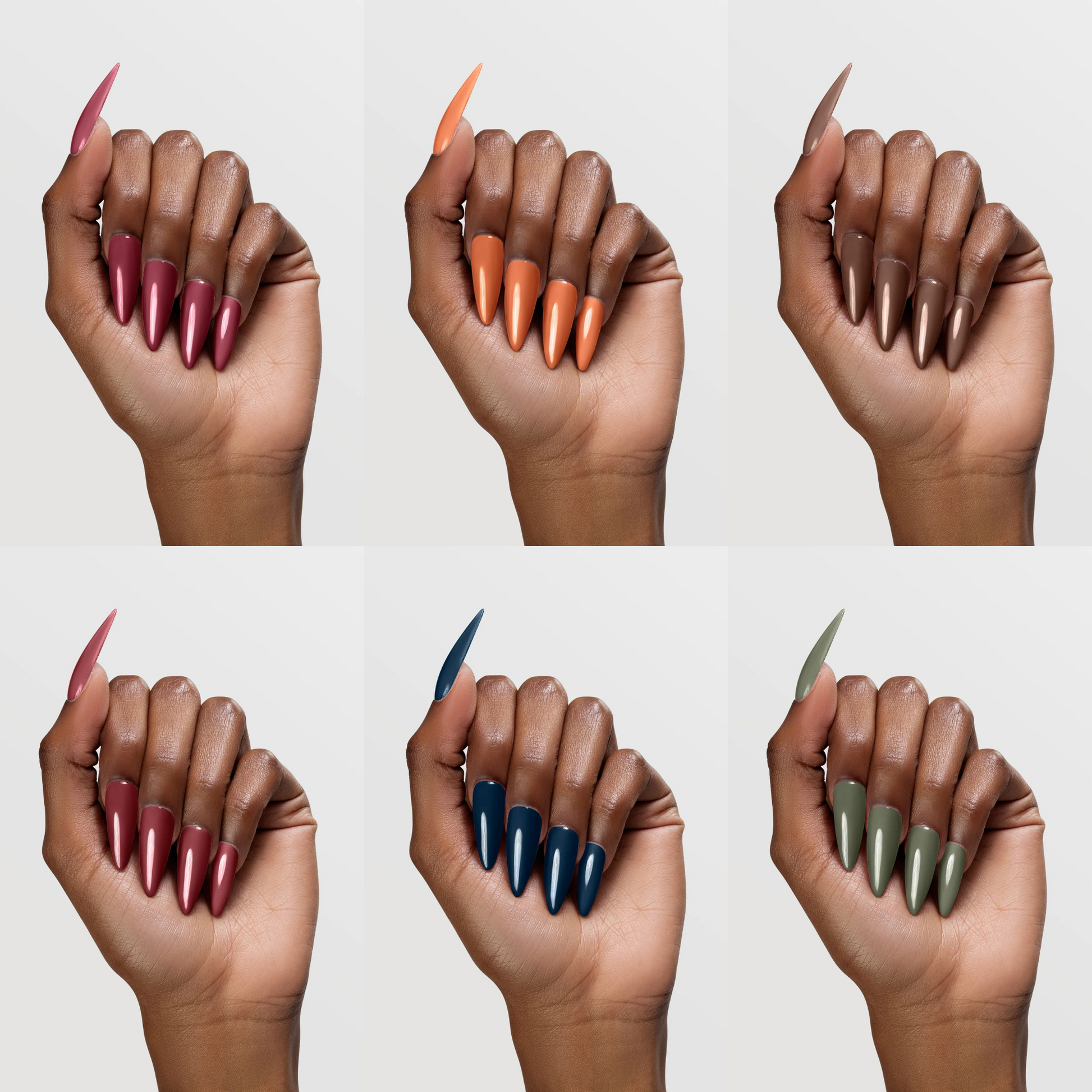 swatch of Chaun Legend Volume 2 fall nail colors 