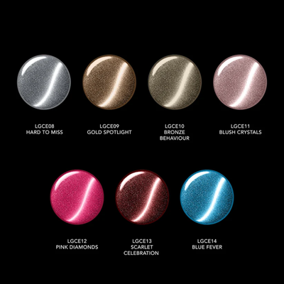 Chaun Legend Cat Eye Glitter Collection - 7 Colors swatch