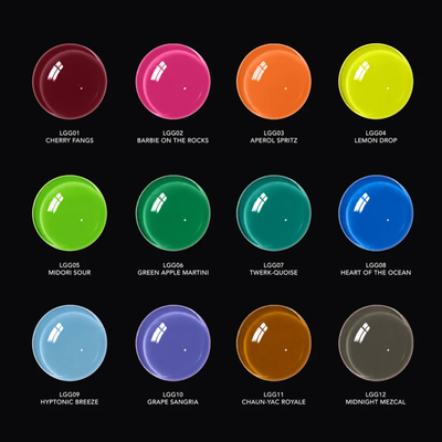 Chaun Legend Glaze Gel Collection - 12 Colors swatch