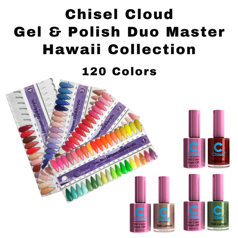 Chisel Cloud Gel & Polish Duo Master Hawaii Collection - 120 Colors