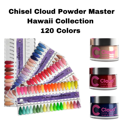 Chisel Cloud Powder Master Hawaii Collection: 120 Colors