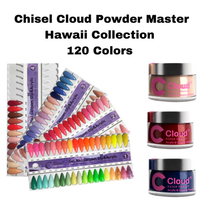 Chisel Cloud Powder Master Hawaii Collection - 120 Colors