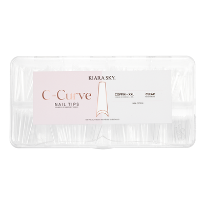 Clear Coffin C-Curve Tips XXL by Kiara Sky