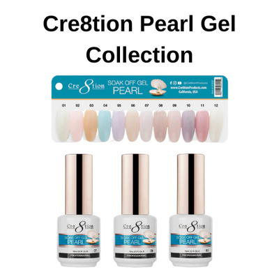 Pearl Soak Off Gel Collection By Cre8tion