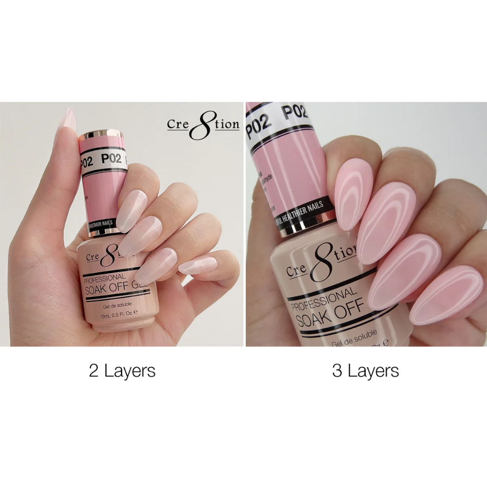 Cre8tion French Gel - P02 Sweet Pinklayers