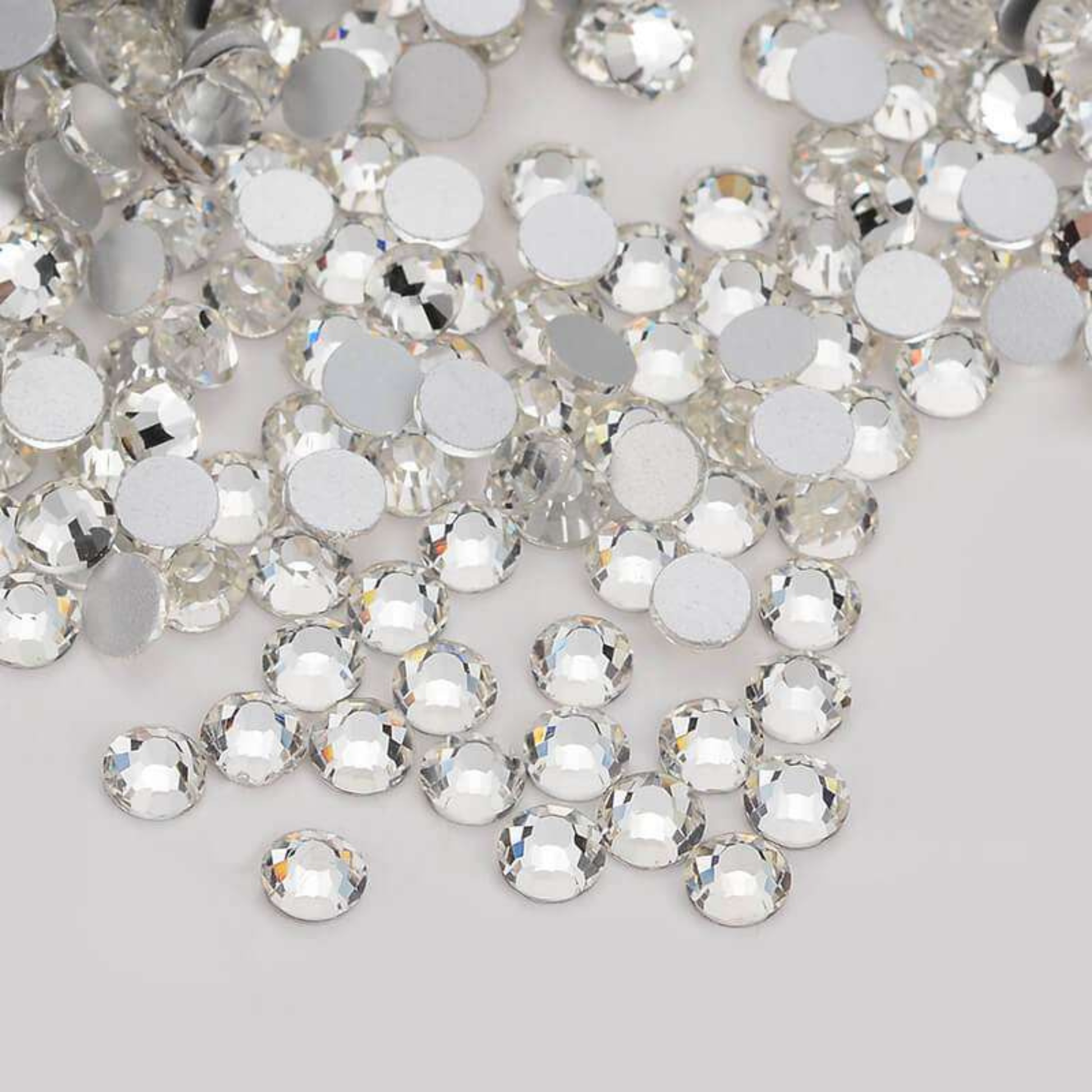 Mixed Crystal Flatback Assorted Pack - Crystal