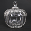 Crystal Glass Jar w/ Lid - Pumpkin