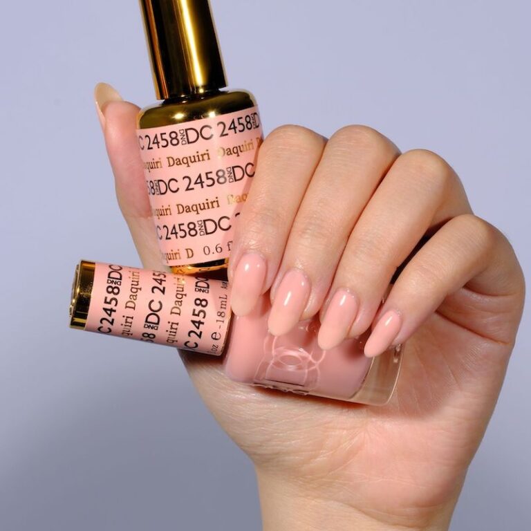 hands wearing 2458 Daquiri Gel & Polish Duo by DND DC