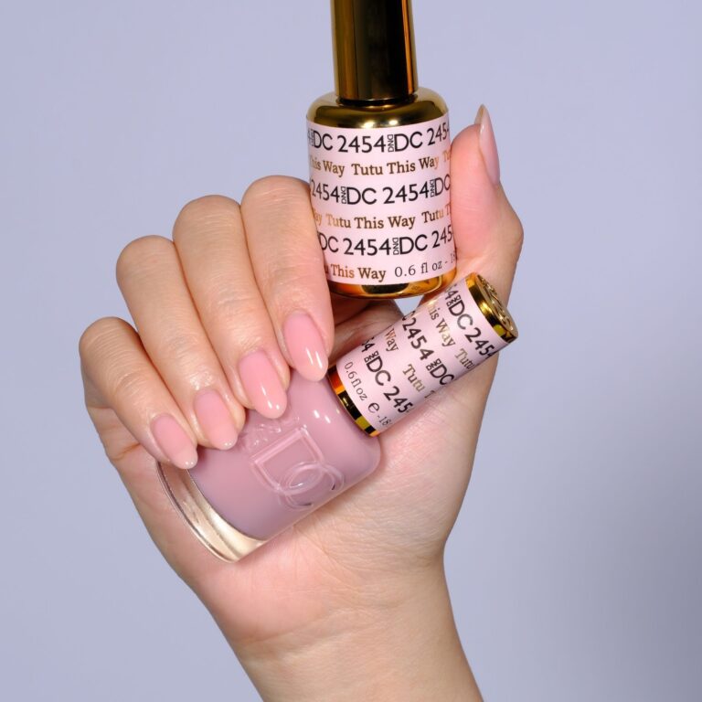 hands wearing 2454 Tutu This Way Gel & Polish Duo by DND DC