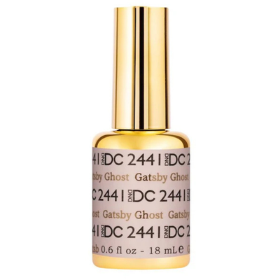 Hands wearing DND DC Gel 2441 Gatsby Ghost