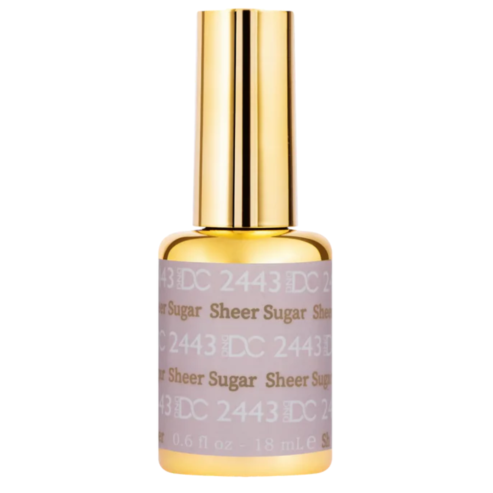 Gel bottle of DND DC Gel 2443 Sheer Sugar