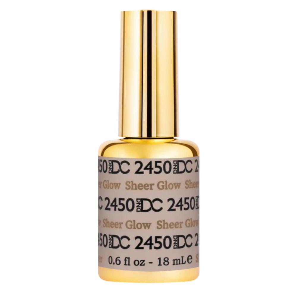 Gel bottle of DND DC Gel 2450 Sheer Glow