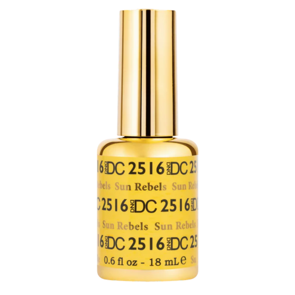 Gel bottle of DND DC Gel 2516 Sun Rebels