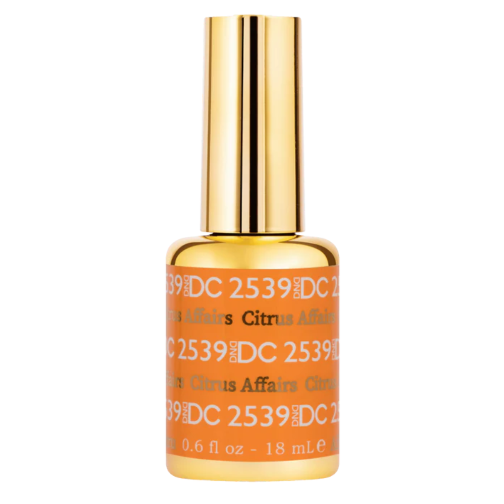 Gel bottle of DND DC Gel 2539 Citrus Affairs