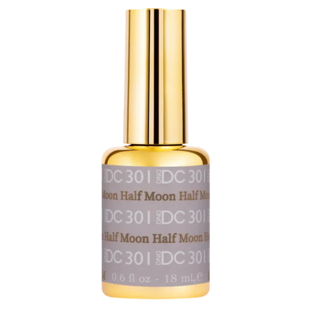 Gel bottle of DND DC Gel 301 Half Moon