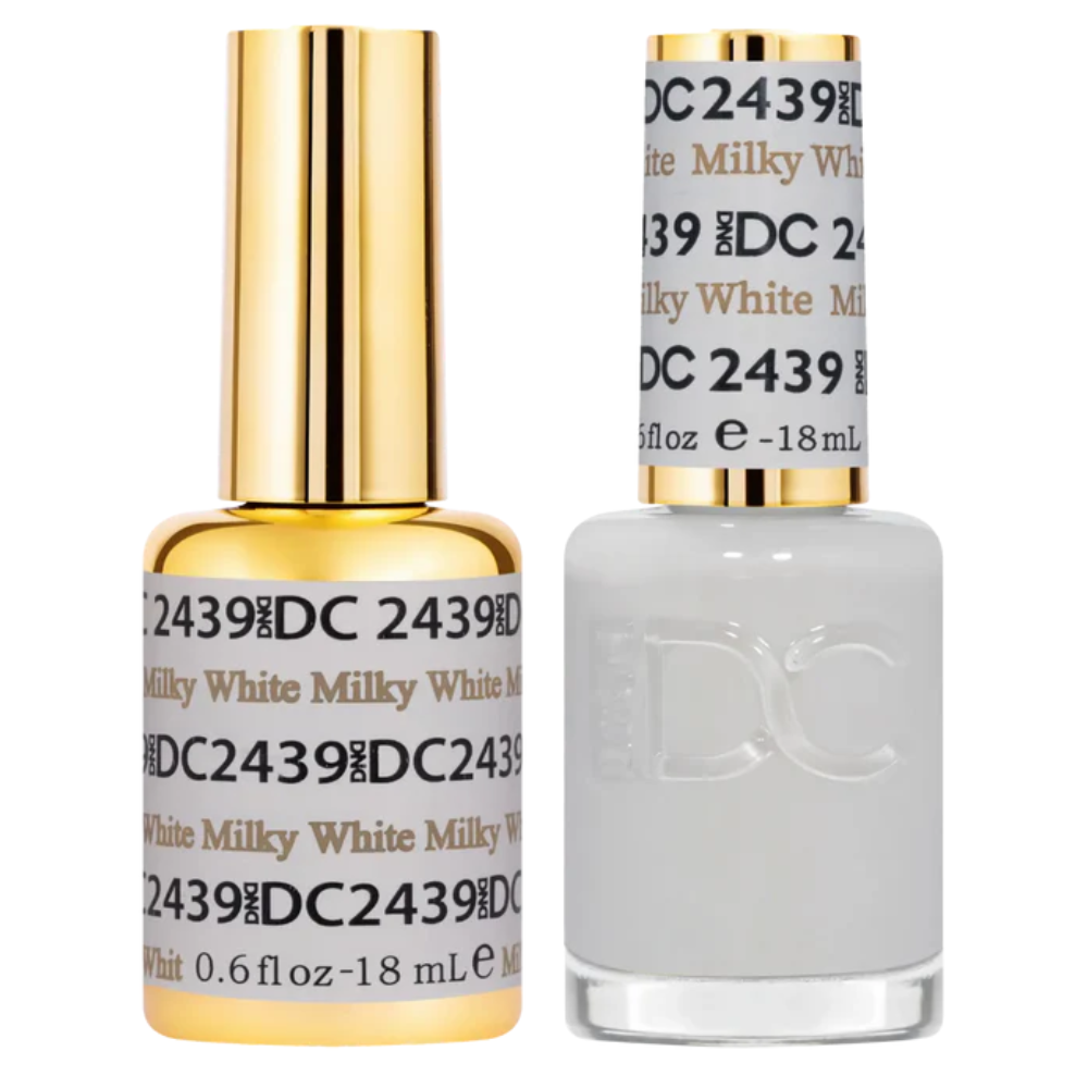 2439 Milky White Duo By DND DC Gel