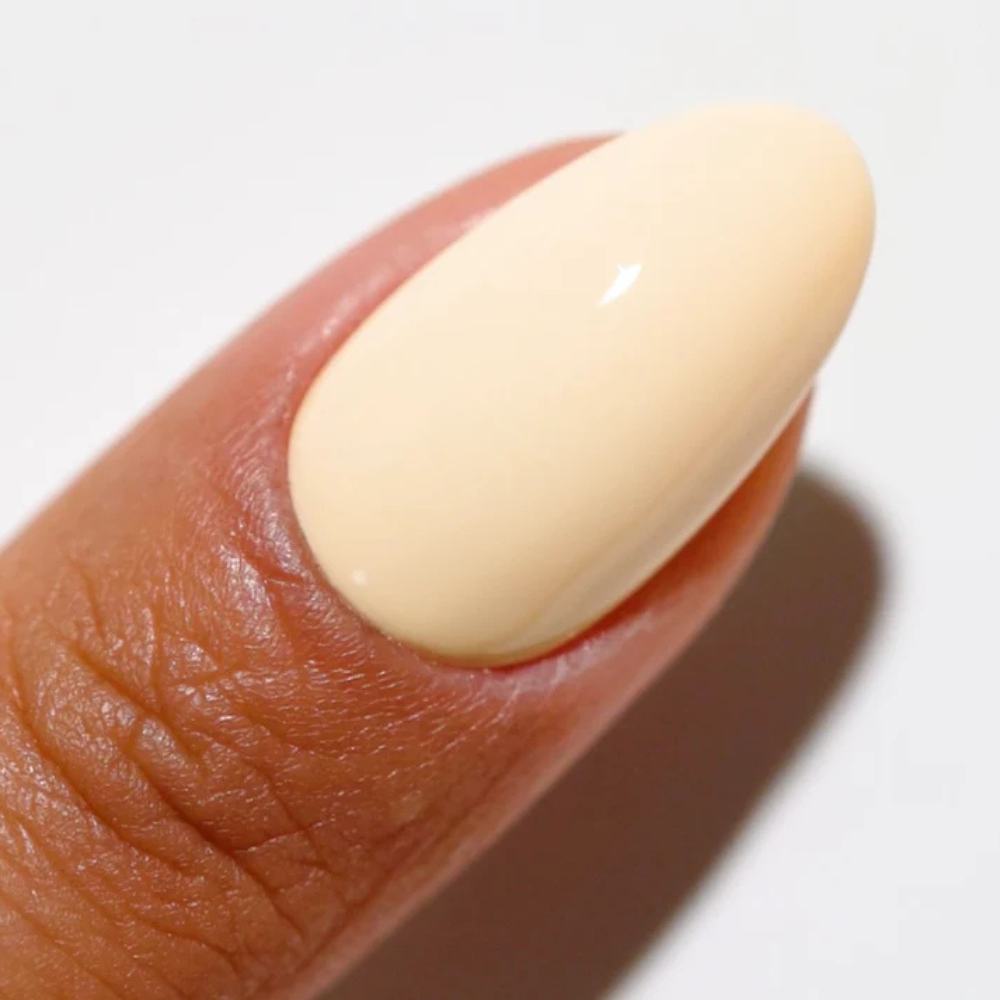 Hands wearing DND DC Gel 2508 My Own Beat
