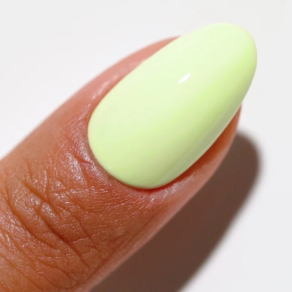 Hands wearing DND DC Gel 2519 Earth Child