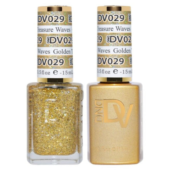 Shop DND Diva Gel Polish 029 Golden Treasure Waves | Single or Duo