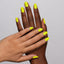 hands wearing 121 Sunny Side Up Diva Gel & Polish Duo by DND