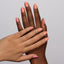 hands wearing 174 Cool As A Coral Gel & Polish Diva Duo by DND