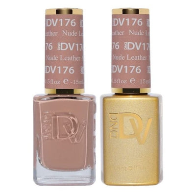 176 Nude Leather Gel & Polish Diva Duo by DND