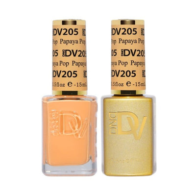 205 Papaya Pop Gel & Polish Diva Duo by DND