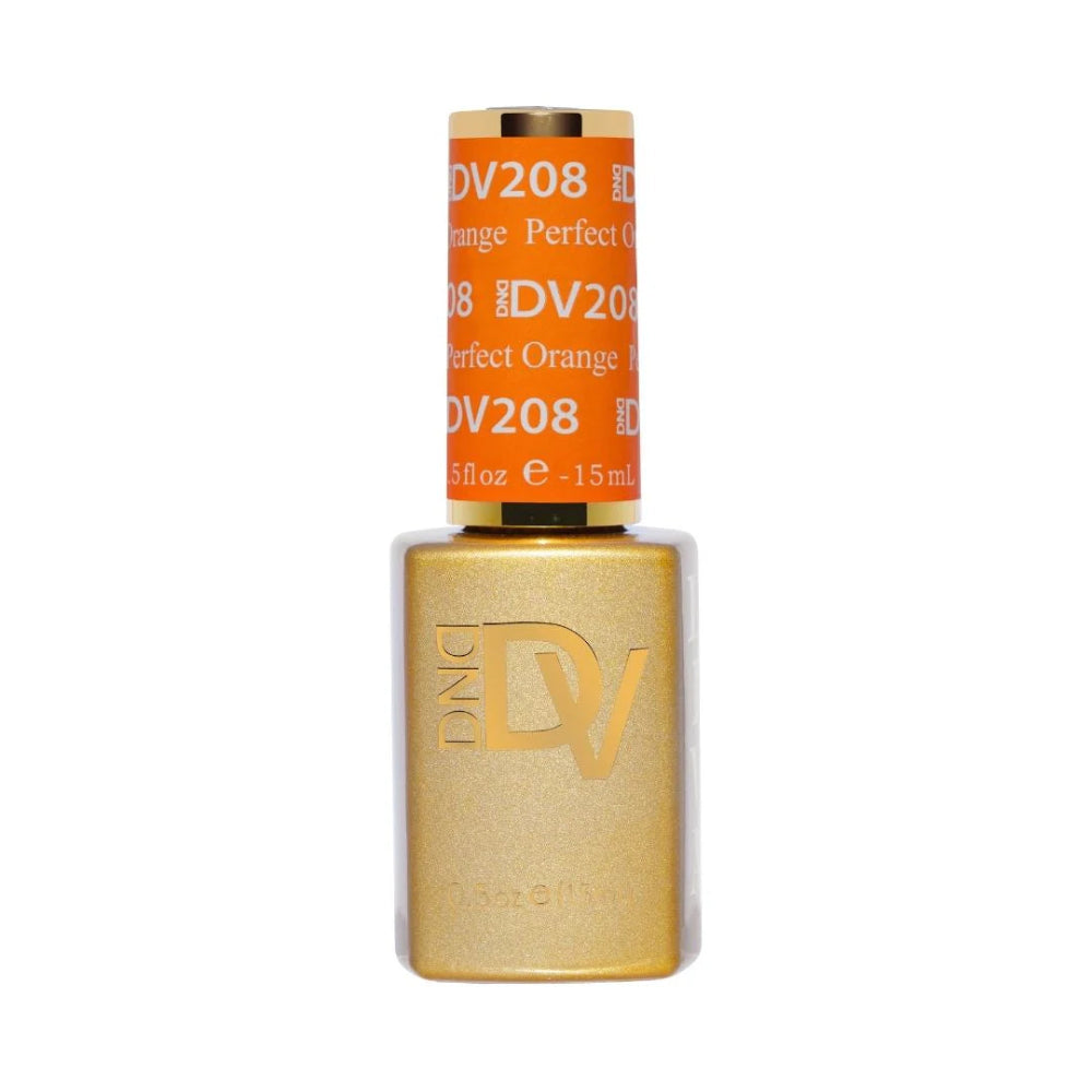 DND Diva 208 Perfect Orange single gel polish