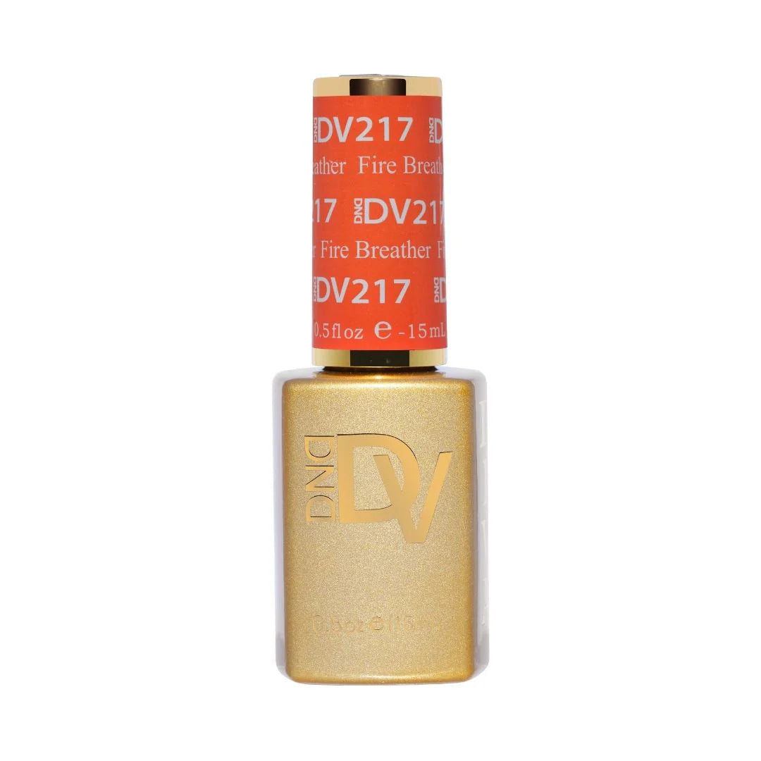 dnd diva single gel polish 217 fire breather