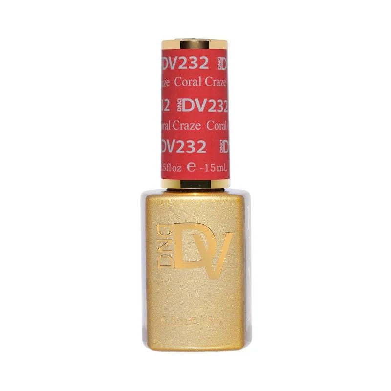 DND Diva 232 coral craze single gel polish bottle