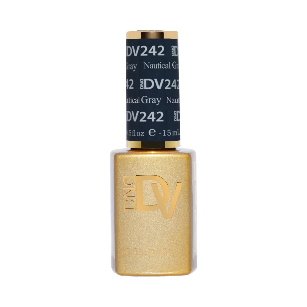 DND Diva 242 Nautical Gray single gel polish bottle